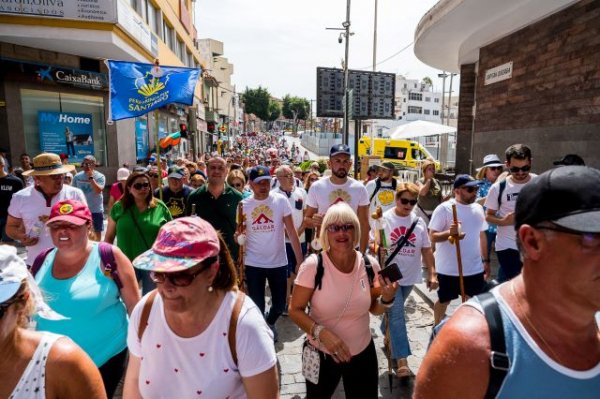 La Gran Peregrinación de Santiago lleva de Guía a Gáldar a miles de personas