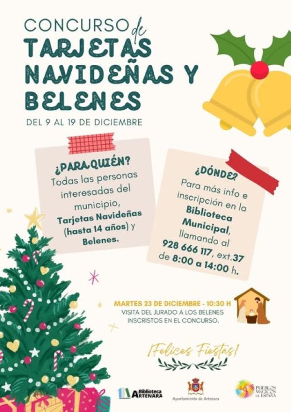 Artenara: Concurso de Tarjetas Navideñas y Belenes
