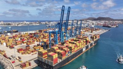Puertos de Las Palmas contin&uacute;a imparable, tal y como demuestran sus datos de tr&aacute;fico portuario