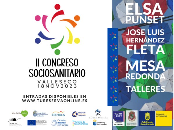 El II Congreso Sociosanitario reúne a unas 250 personas en Valleseco