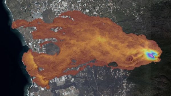 Grafcan incorpora informaci&oacute;n al visor IDECanarias sobre la colada de la erupci&oacute;n de La Palma
