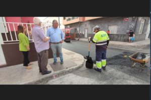 Puerto del Rosario: Avanzan las obras de reasfaltado y de mejora de las calles La Pesca, Juan Rejón y Alfonso XIII del barrio de El Charco