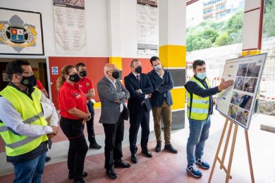 El Cabildo rehabilita el Parque Central de Bomberos de la capital con 272.000 euros del Plan de Cooperación con los Ayuntamientos