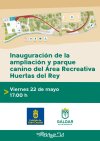G&aacute;ldar inaugura el viernes a las 17.00 horas el parque canino y la ampliaci&oacute;n de Huertas del Rey