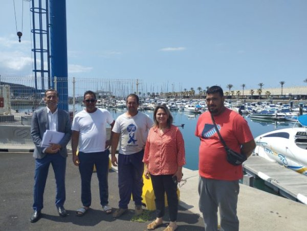 El Gobierno firma un convenio con la Cofradía de Tazacorte para la cesión de los espacios portuarios