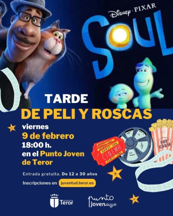Teror: Juventud ofrece una tarde de «peli y roscas» el 9 de febrero en el Punto Joven