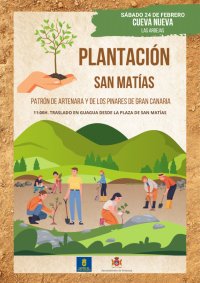 Artenara: Plantación de árboles con motivo de la celebración de la festividad de San Matías