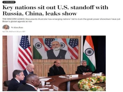 No es sorprendente que las filtraciones del Pentágono afirmen que el sur global se está alineando de forma múltiple