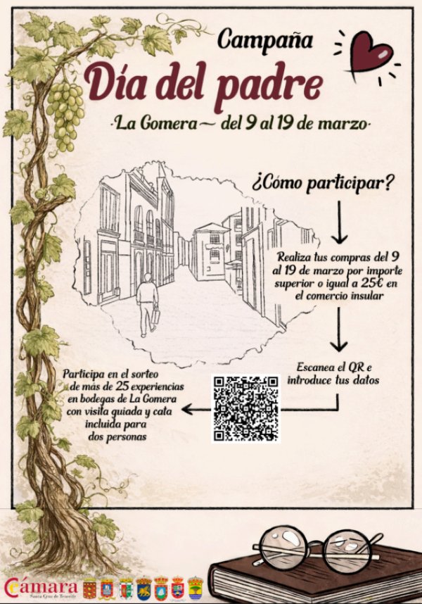 La Gomera: Cabildo y C&aacute;mara de Comercio lanzan una campa&ntilde;a para incentivar el consumo local por el D&iacute;a del Padre