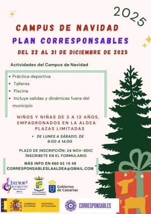 La Aldea de San Nicolás pone en marcha el Campus de Navidad con actividades, deporte y apoyo a la conciliación familiar