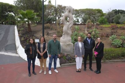 El Cabildo restaura la escultura de Pl&aacute;cido Fleitas tras un acto vand&aacute;lico y la devuelve a su ubicaci&oacute;n en el parque San Juan, en Telde