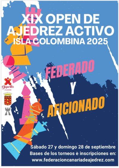 La Gomera: El Cabildo abre inscripciones para participar en la XIX edici&oacute;n del Open de Ajedrez Activo Isla Colombina