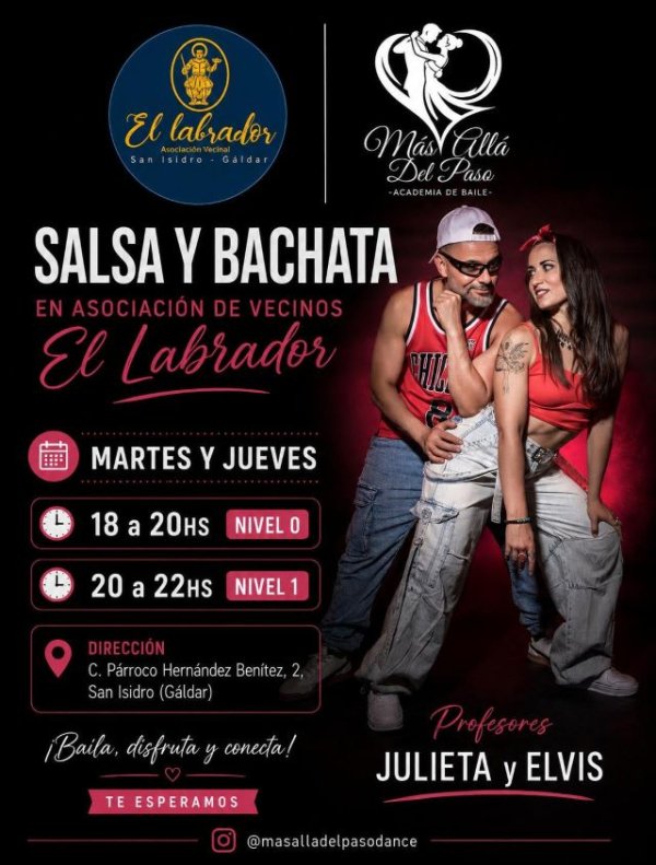 G&aacute;ldar: En septiembre vuelve la Salsa y bachata a San Isidro de manos de Julieta y Elvis