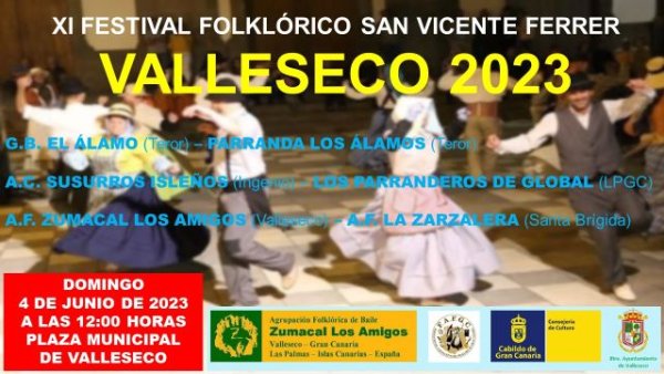 Valleseco recupera el Festival Folklórico de San Vicente Ferrer