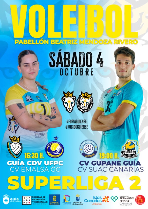 Santa María de Guía vivirá una cita histórica con la Superliga 2 de voleibol
