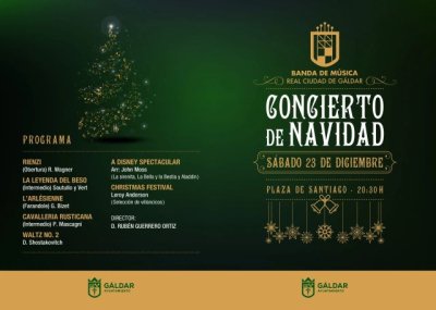 Gáldar: La Banda Municipal de Música ofrecerá este sábado el concierto de Navidad con más de 100 músicos