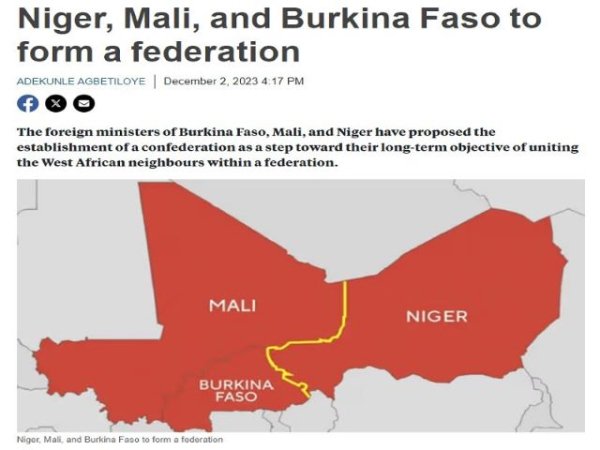 Art&iacute;culo de opini&oacute;n: 'Los planes de la Alianza Saheliana de crear una confederaci&oacute;n transformar&aacute;n la din&aacute;mica continental'