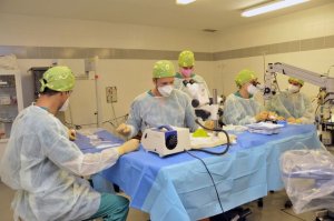 Oftalmología del Hospital Dr. Negrín implementa un quirófano experimental para la formación de los residentes