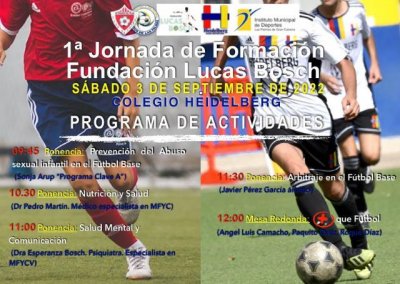 El IMD presenta la I Jornada de Formaci&oacute;n para entrenadores de f&uacute;tbol base de la Fundaci&oacute;n Lucas Bosch