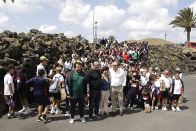 M&aacute;s de 200 estudiantes participan en el &ldquo;2&ordm; encuentro escolar de pelotamano&rdquo; celebrado en Lanzarote