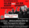 El sábado 21 de mayo, a las 20.30 horas, tendrá lugar en Valleseco una charla sobre la ILP “Regularización Ya”