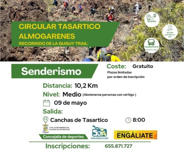 La Aldea de San Nicol&aacute;s impulsa una nueva ruta de senderismo en el entorno natural de Tasartico