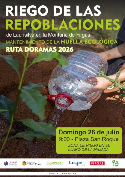Villa de Firgas: Acción Medioambiental de riego y mantenimiento de las repoblaciones en la Montaña de Firgas el domingo 26 de julio