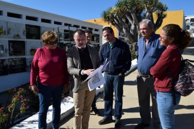 G&aacute;ldar progresa en la ampliaci&oacute;n del cementerio municipal en 135 nichos y los primeros 110 columbarios