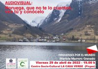 El viernes 29 de abril viajaremos a Noruega con Mariola Marrero Granado, en el Ciclo “Firguenses por el mundo”