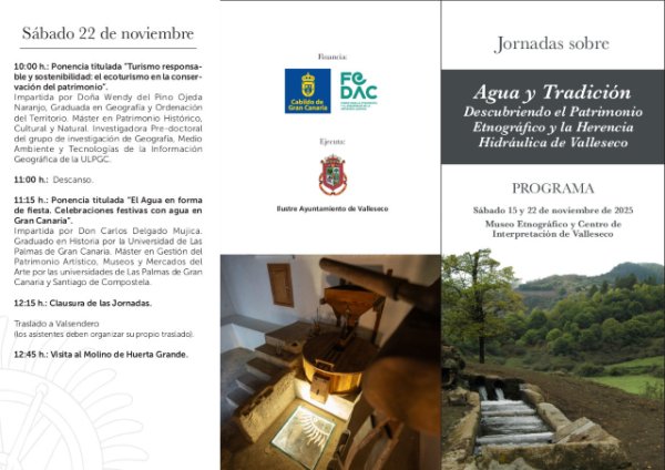 Valleseco celebra la segunda jornada dedicada al patrimonio cultural y al valor del agua y el turismo sostenible