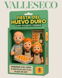 Valleseco celebra una nueva edición de la Gran Fiesta del Huevo Duro