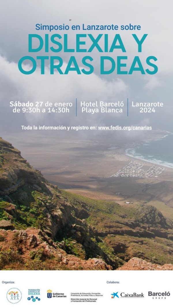 Cumbre educativa en Lanzarote para abordar la atención del alumnado con dislexia