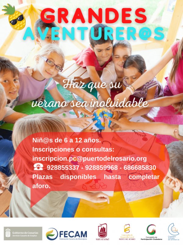 Puerto del Rosario: El Ayuntamiento crea por primera vez una escuela de verano gratuita que acogerá a 180 niñas y niños