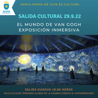 Gu&iacute;a: Medio centenar de personas asisten a la visita cultural a la Exposici&oacute;n Inmersiva del Mundo de Van Gogh