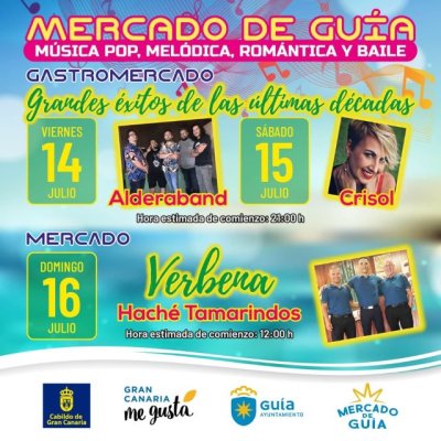 El Mercado de Gu&iacute;a celebra el fin de semana con m&uacute;sica en vivo