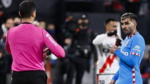 Correa se expone a 2 partidos por decirle a Munuera &quot;La concha de tu madre&quot;
