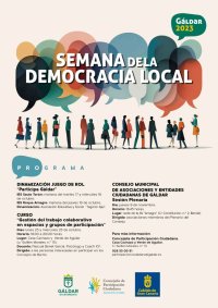 G&aacute;ldar: La Semana de la Democracia Local presenta un programa con actividades en colegios, cursos y una sesi&oacute;n plenaria