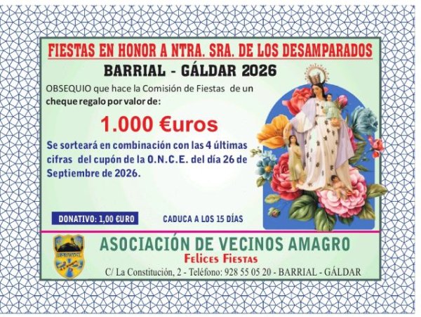 La A.V. &ldquo;Amagro&rdquo; saca a la venta los boletos de las fiestas 2026
