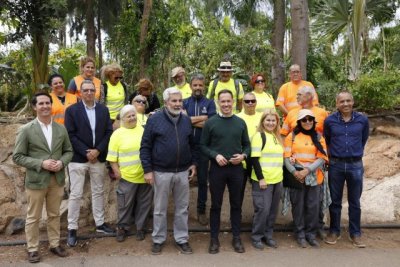 Mariano Zapata visita el Parque Central de Adeje, modelo de bosque productivo en Canarias