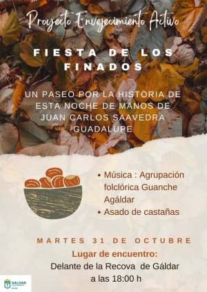 Gáldar: La Concejalía del Mayor celebra la Noche de los Finados con un recorrido por el casco y un asado de castañas