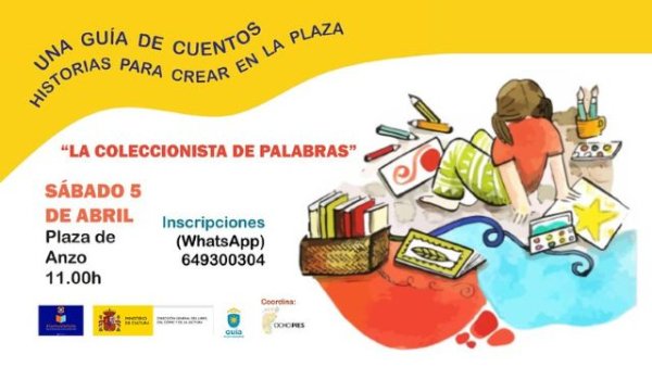 Guía: La Plaza de Anzo acogerá este sábado la programación cultural “Una Guía de Cuentos”