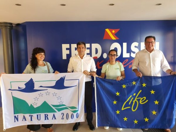 La Reserva Mundial de la Biosfera La Palma y Fred. Olsen Express se unen para concienciar sobre los riesgos de la introducción de plantas invasoras