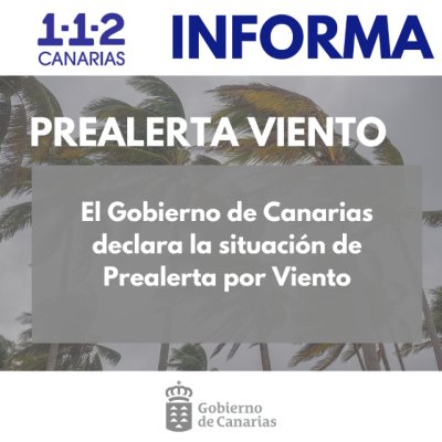 El Gobierno de Canarias declara la situaci&oacute;n de prealerta por viento en Canarias, a excepci&oacute;n de Gran Canaria