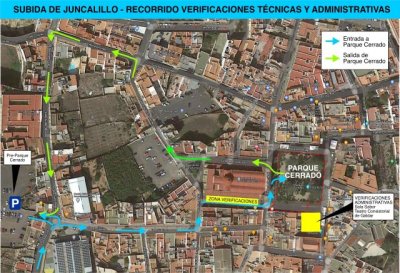 El parque cerrado y las verificaciones de la Subida de Juncalillo se realizan ma&ntilde;ana viernes alrededor de la Plaza de Santiago y La Quinta
