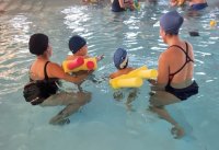 Gáldar: La Escuela Infantil de San Isidro realiza actividades de iniciación al medio acuático