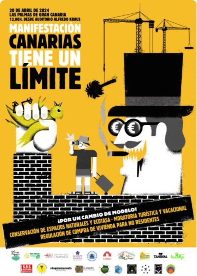 Comunicado Ecologistas Canarias: 'Territorio limitado, turismo ilimitado'