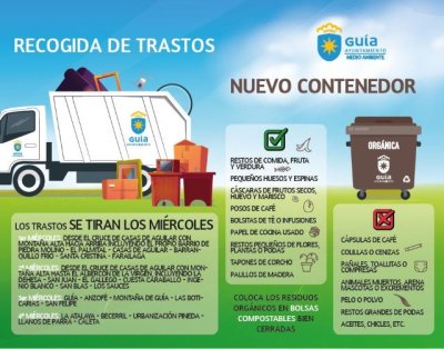 Gu&iacute;a: Llamamiento para evitar los vertidos incontrolados y anuncia un cambio en el servicio municipal de recogida gratuita de trastos y enseres