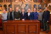 G&aacute;ldar: Teodoro Sosa recibe a la Asociaci&oacute;n de Exjugadores de la UD Las Palmas