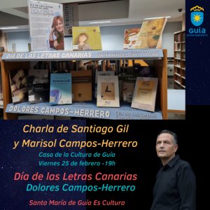 Últimas plazas para la charla que ofrecerá esta tarde el escritor Santiago Gil sobre Dolores Campos-Herrero