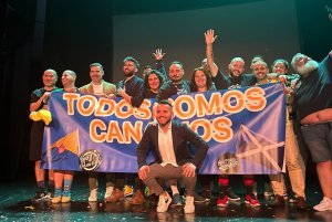 Extraordinario &eacute;xito del &lsquo;Derbi de la Comedia&rsquo; que se estren&oacute; en Gu&iacute;a y que ahora recorrer&aacute; todo el Archipi&eacute;lago